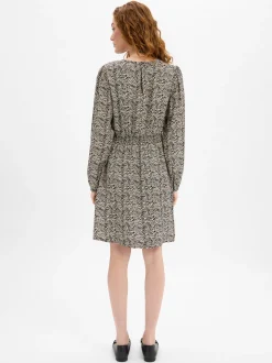 Msch Copenhagen Damen Kleid - MSCHCielo Amabella in ecru schwarz