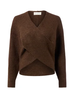 Msch Copenhagen Damen Pullover mit Alpaka-Anteil - MSCHZinelle in schoko