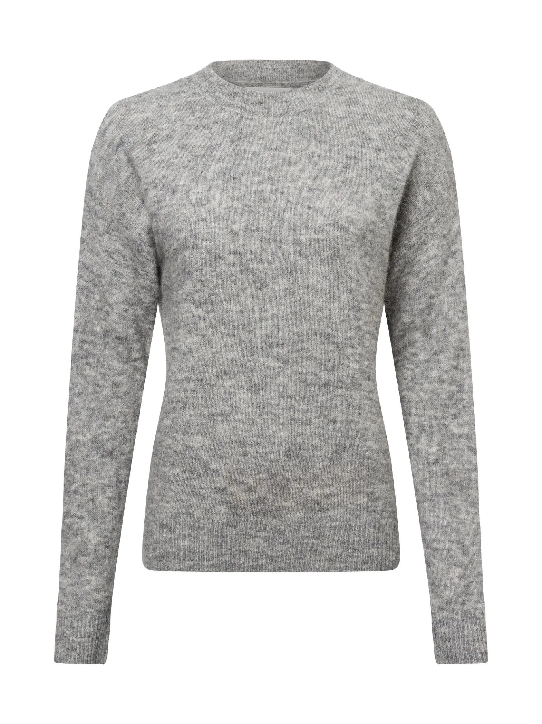 Msch Copenhagen Damen Strickpullover mit Alpakaateil - MSCHFestina Hope in grau