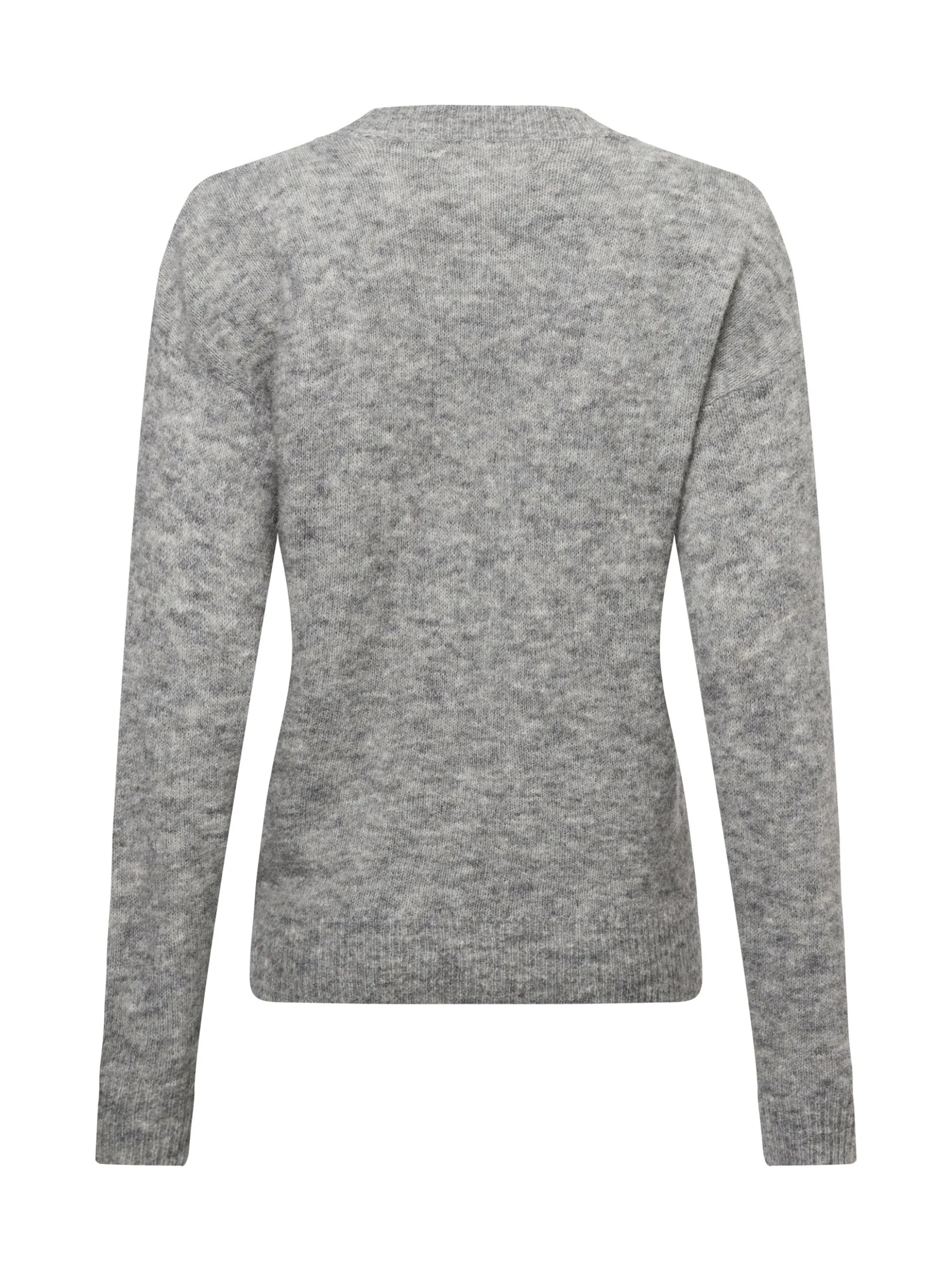 Msch Copenhagen Damen Strickpullover mit Alpakaateil - MSCHFestina Hope in grau