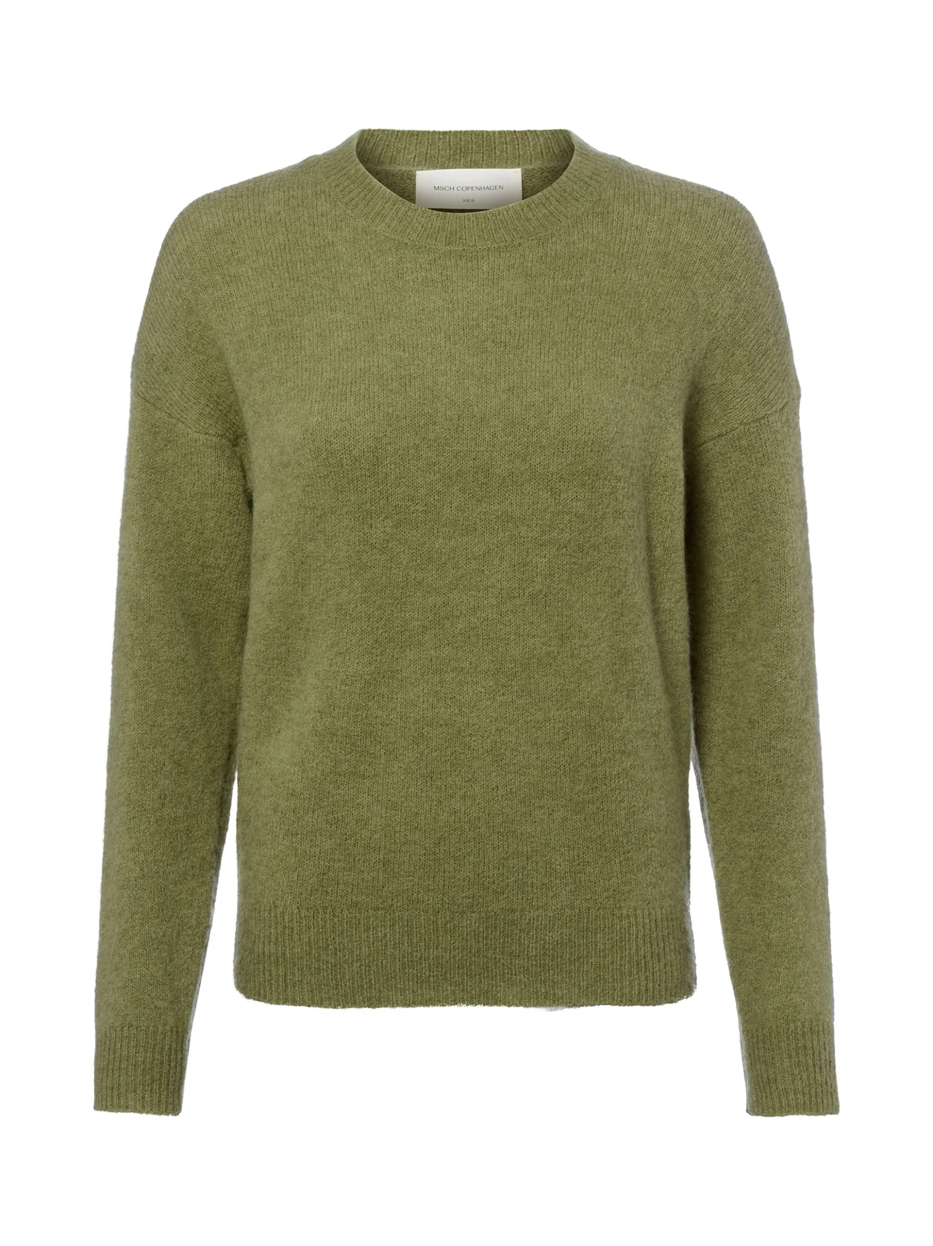 Msch Copenhagen Damen Strickpullover mit Alpakaateil - MSCHFestina Hope in oliv