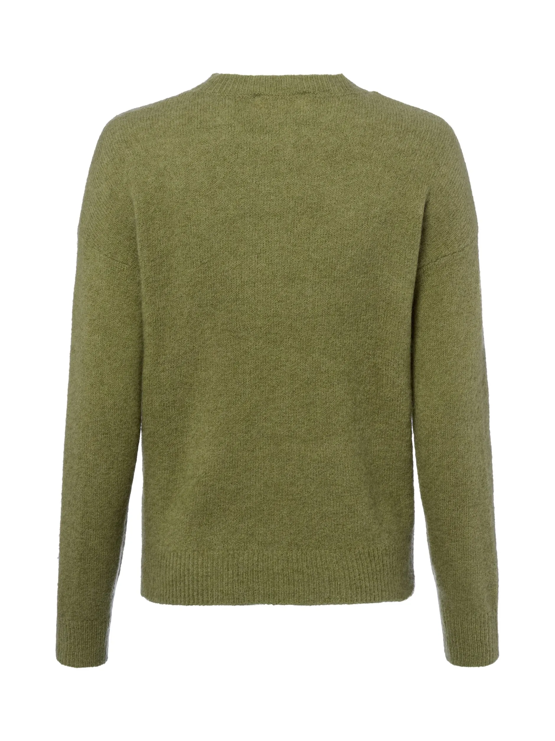 Msch Copenhagen Damen Strickpullover mit Alpakaateil - MSCHFestina Hope in oliv