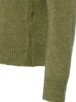 Msch Copenhagen Damen Strickpullover mit Alpakaateil - MSCHFestina Hope in oliv