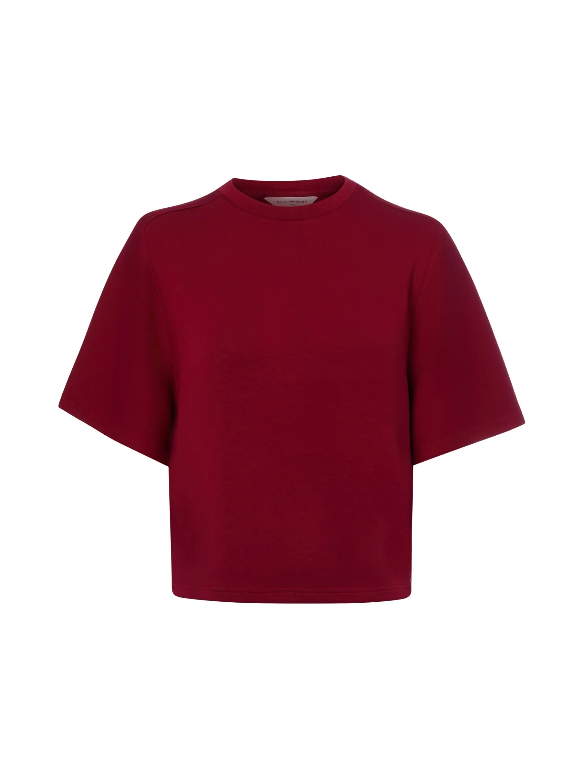 Msch Copenhagen Damen T-Shirt - MSCHMaelee in bordeaux