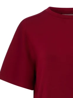 Msch Copenhagen Damen T-Shirt - MSCHMaelee in bordeaux