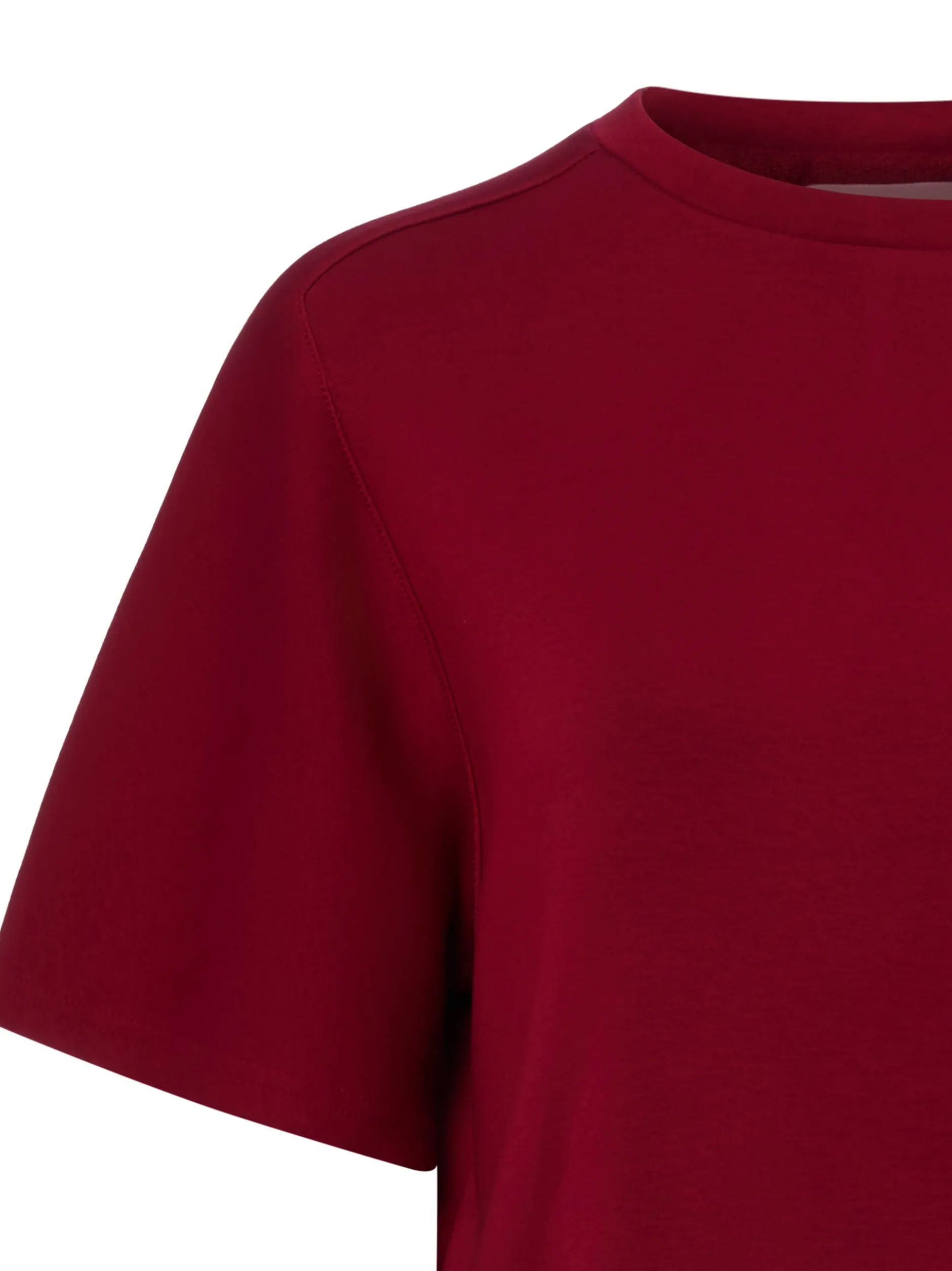 Msch Copenhagen Damen T-Shirt - MSCHMaelee in bordeaux