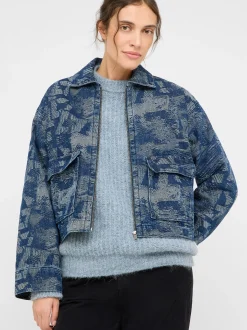 Mustang Damen Jeansjacke in medium stone