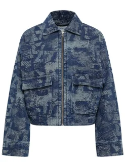 Mustang Damen Jeansjacke in medium stone