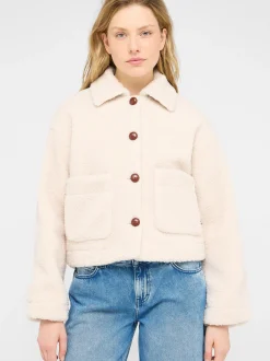 Mustang Damen Kastenjacke in ecru