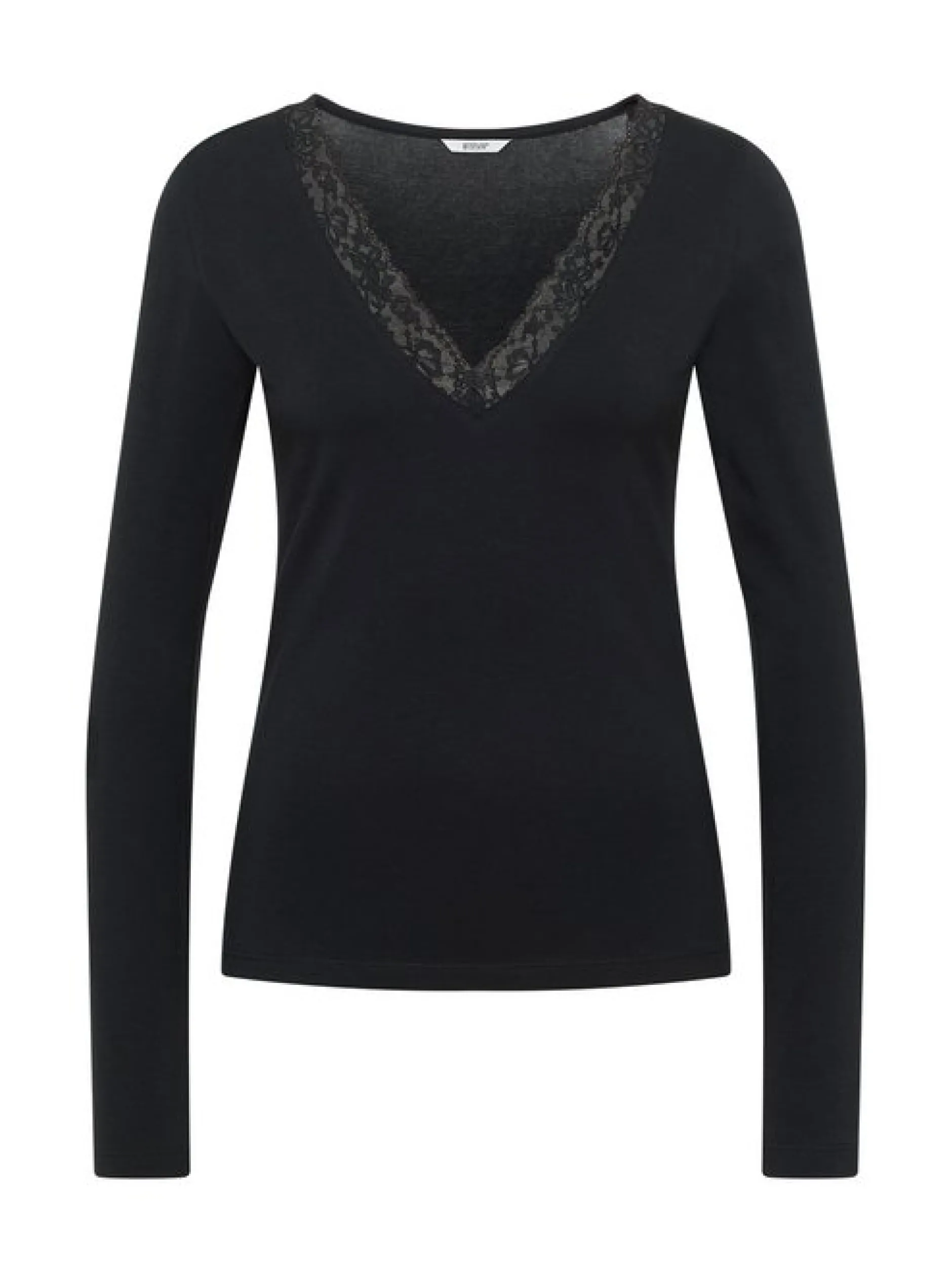 Mustang Damen Langarmshirt in schwarz - Ärmel: langarm