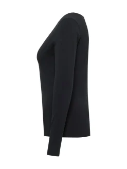 Mustang Damen Langarmshirt in schwarz - Ärmel: langarm