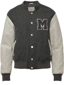 Mustang Damen Lederblouson in grau