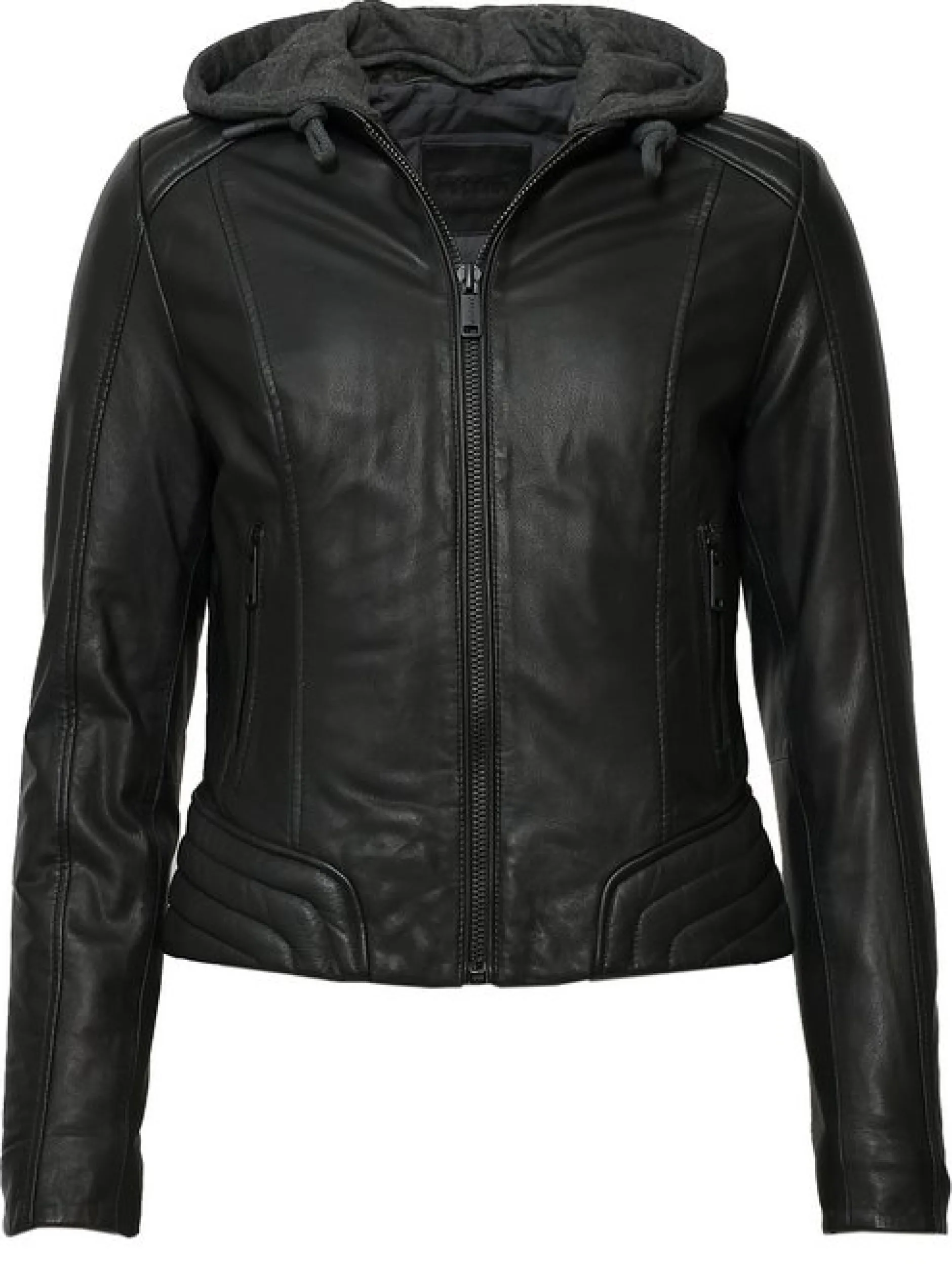 Mustang Damen Lederjacke in schwarz