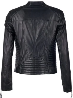 Mustang Damen Lederjacke in schwarz