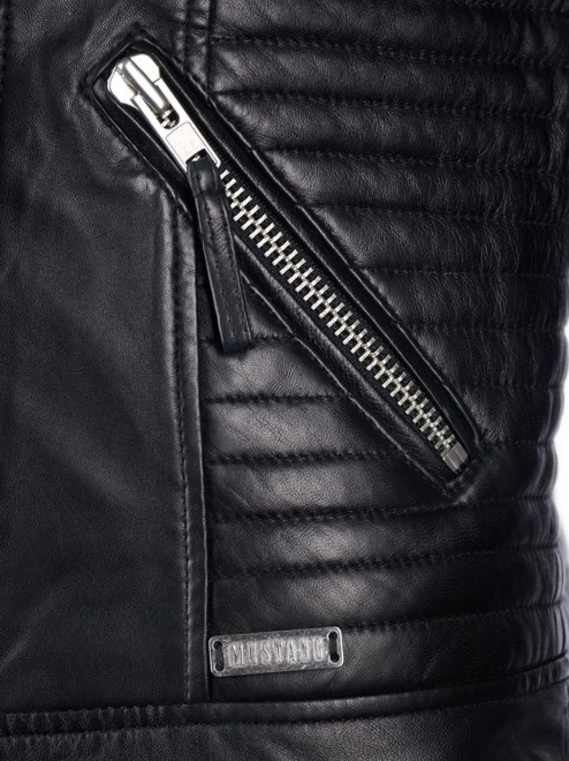 Mustang Damen Lederjacke in schwarz