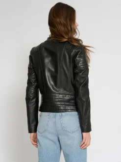 Mustang Damen Lederjacke in schwarz