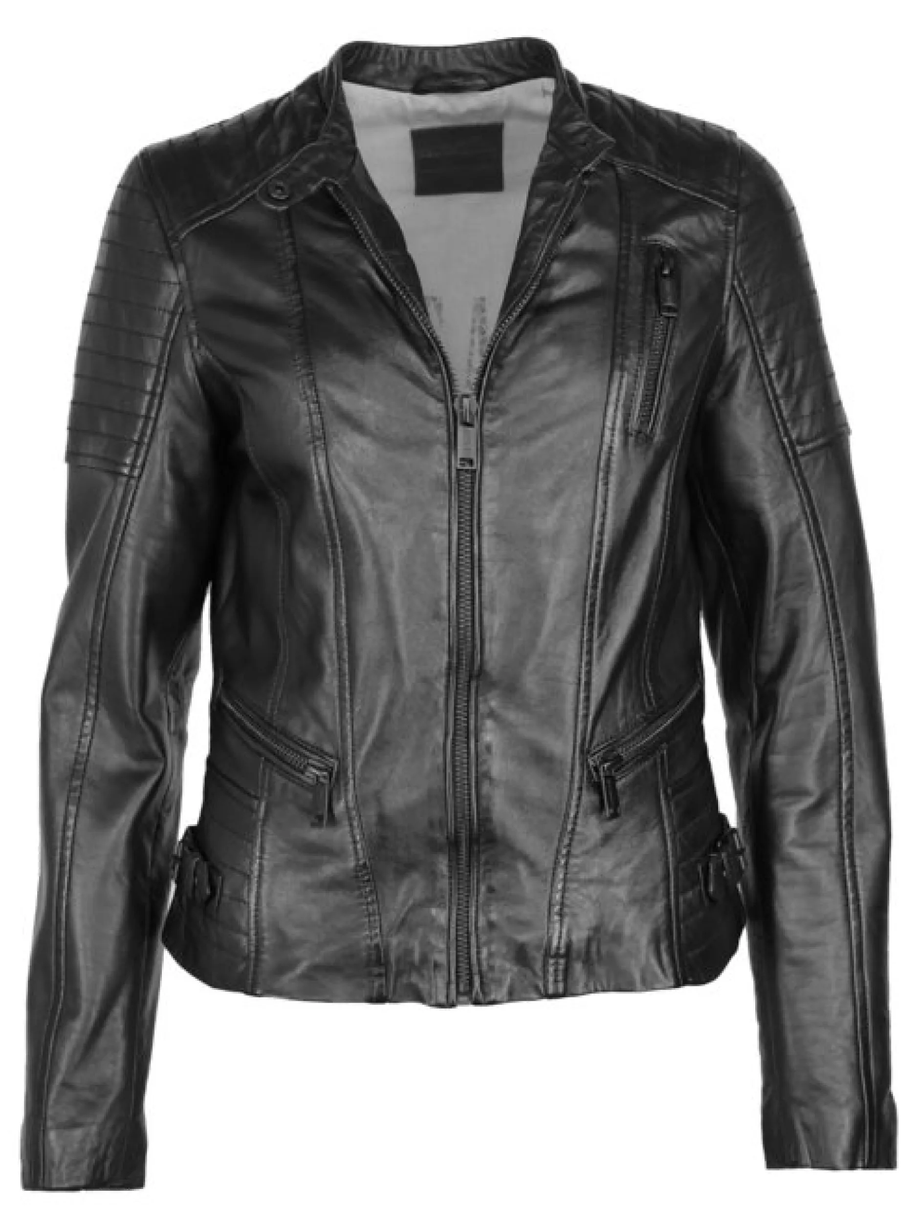 Mustang Damen Lederjacke in schwarz