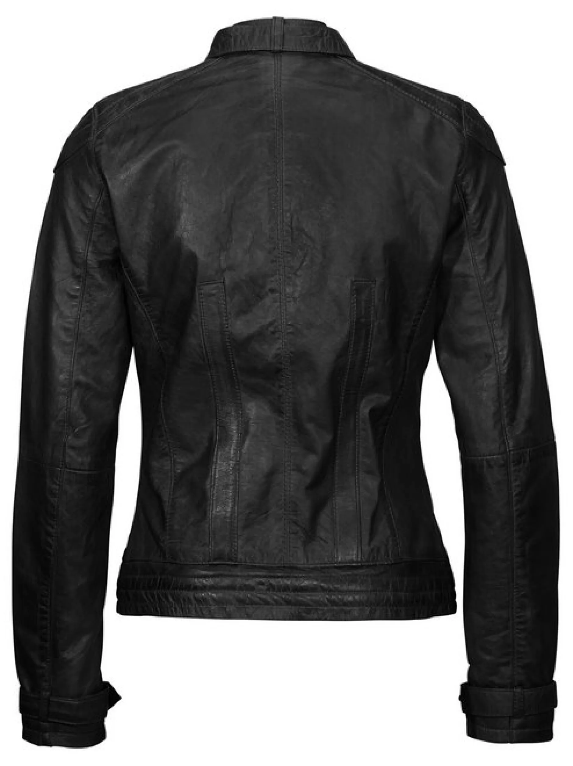 Mustang Damen Lederjacke in schwarz