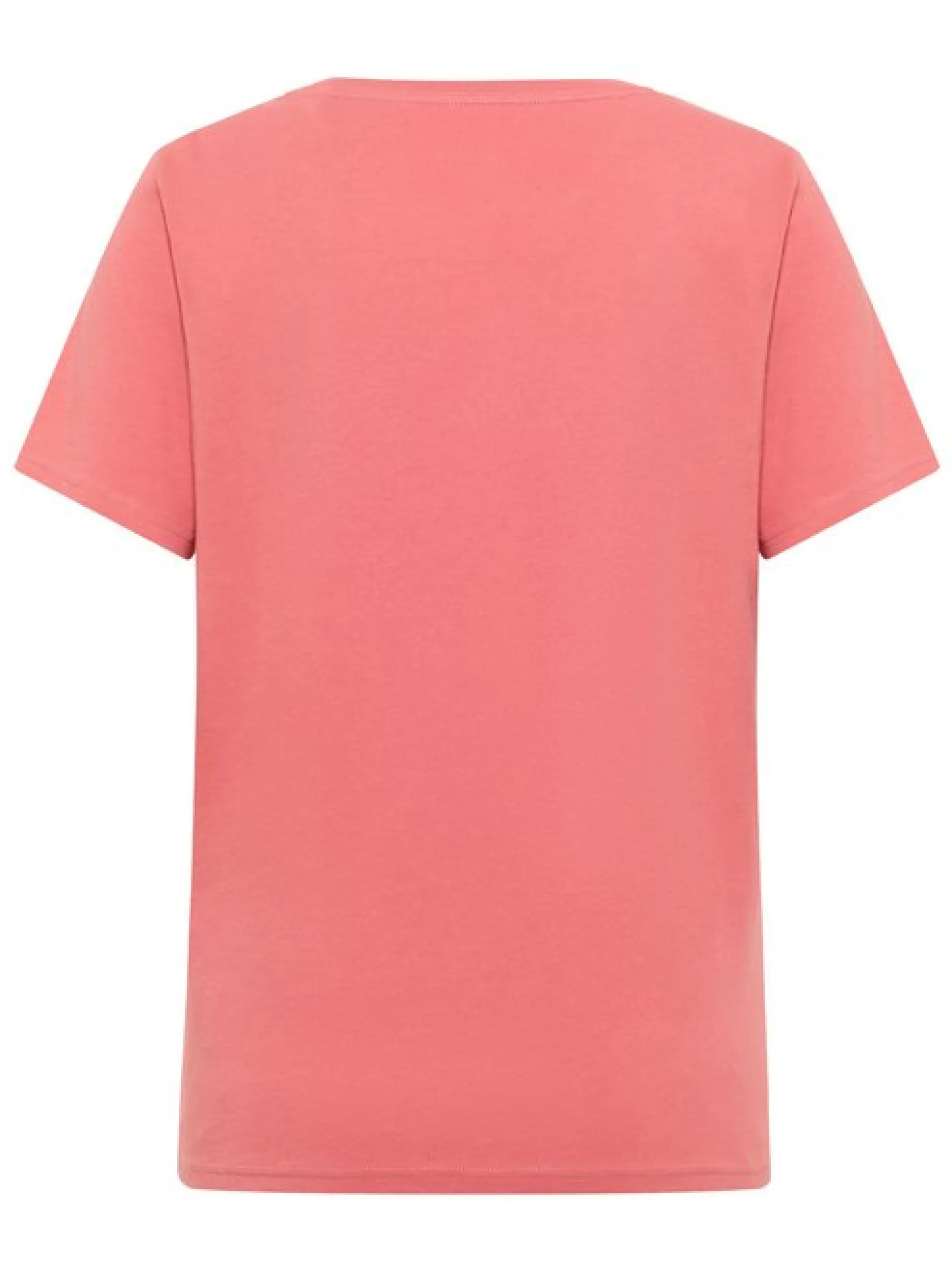 Mustang Damen T-Shirt in rosa - Ausschnitt: Rundhals