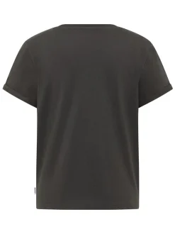 Mustang Damen T-Shirt in schwarz - Ausschnitt: Rundhals