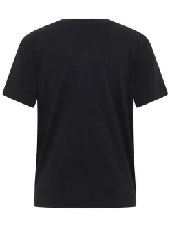 Mustang Damen T-Shirt in schwarz - Ausschnitt: Rundhals