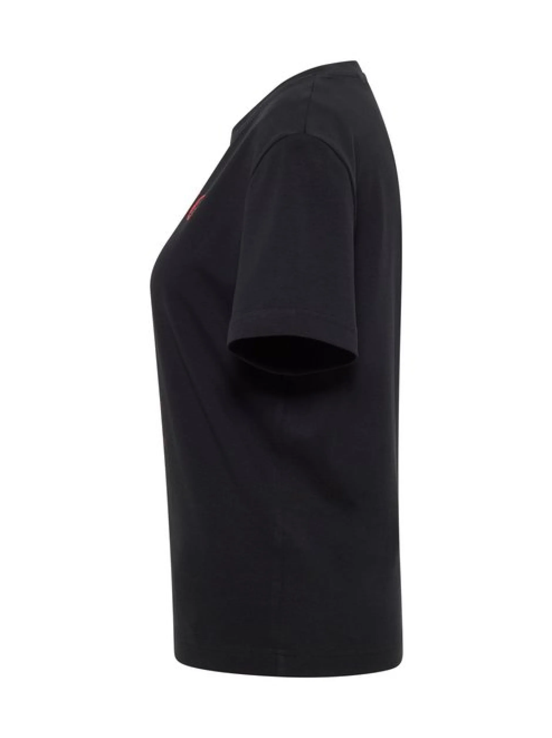 Mustang Damen T-Shirt in schwarz - Ausschnitt: Rundhals