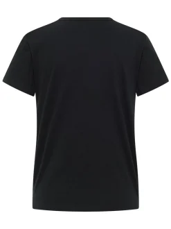 Mustang Damen T-Shirt in schwarz - Ausschnitt: Rundhals