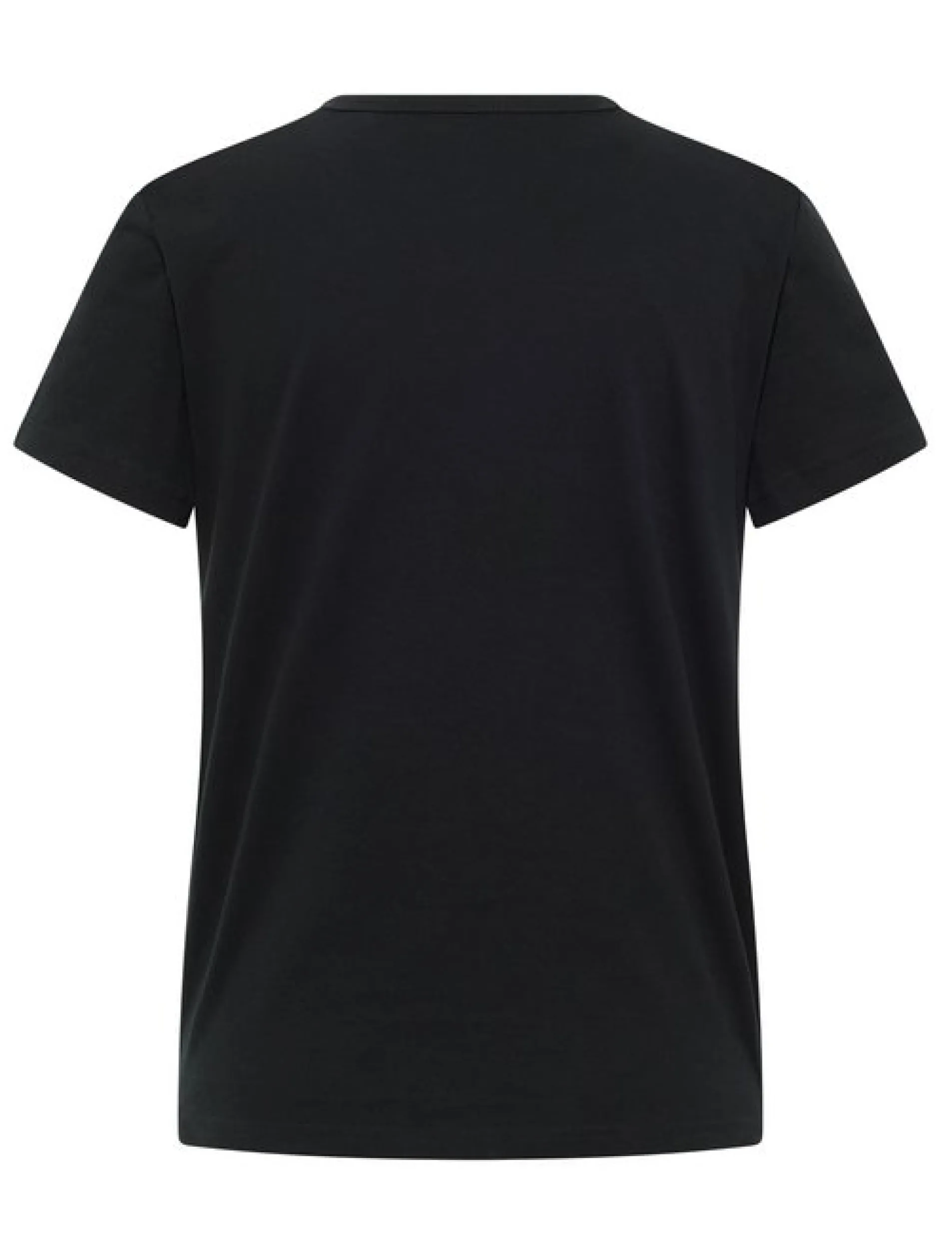 Mustang Damen T-Shirt in schwarz - Ausschnitt: Rundhals