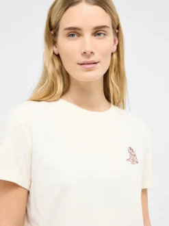 Mustang Damen T-Shirt in weiß - Ausschnitt: Rundhals