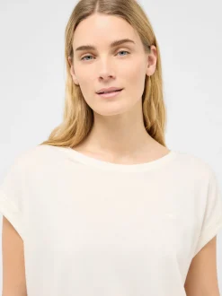 Mustang Damen T-Shirt in weiß - Ausschnitt: Rundhals