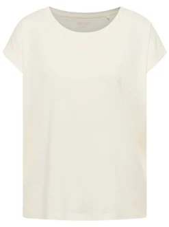 Mustang Damen T-Shirt in weiß - Ausschnitt: Rundhals