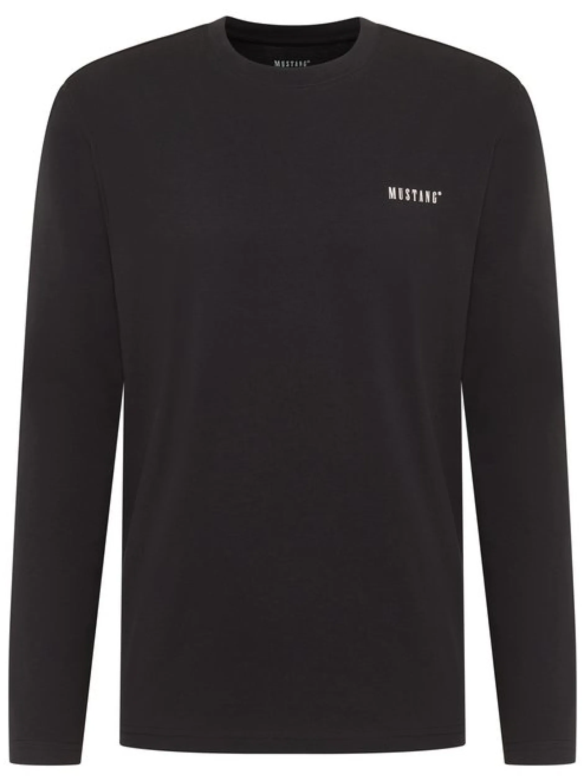 Mustang Herren Langarmshirt in schwarz - Ärmel: langarm