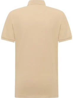 Mustang Herren Polo in beige - Ausschnitt: Henley