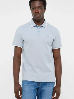 Mustang Herren Poloshirt in hellblau