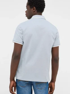 Mustang Herren Poloshirt in hellblau