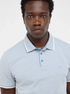 Mustang Herren Poloshirt in hellblau