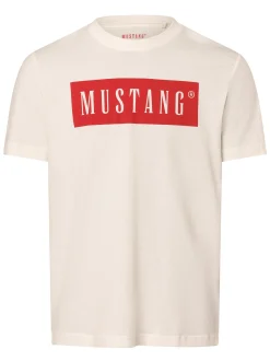 Mustang Herren T-Shirt - Austin in ecru - Ärmel: kurzarm