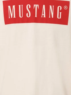 Mustang Herren T-Shirt - Austin in ecru - Ärmel: kurzarm