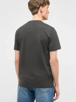 Mustang Herren T-Shirt in anthrazit - Ärmel: Halbarm