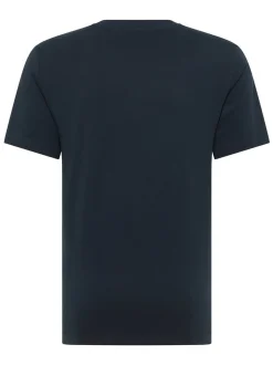 Mustang Herren T-Shirt in blau - Ausschnitt: Rundhals