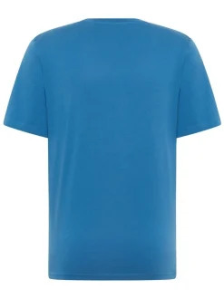 Mustang Herren T-Shirt in blau - Ausschnitt: Rundhals