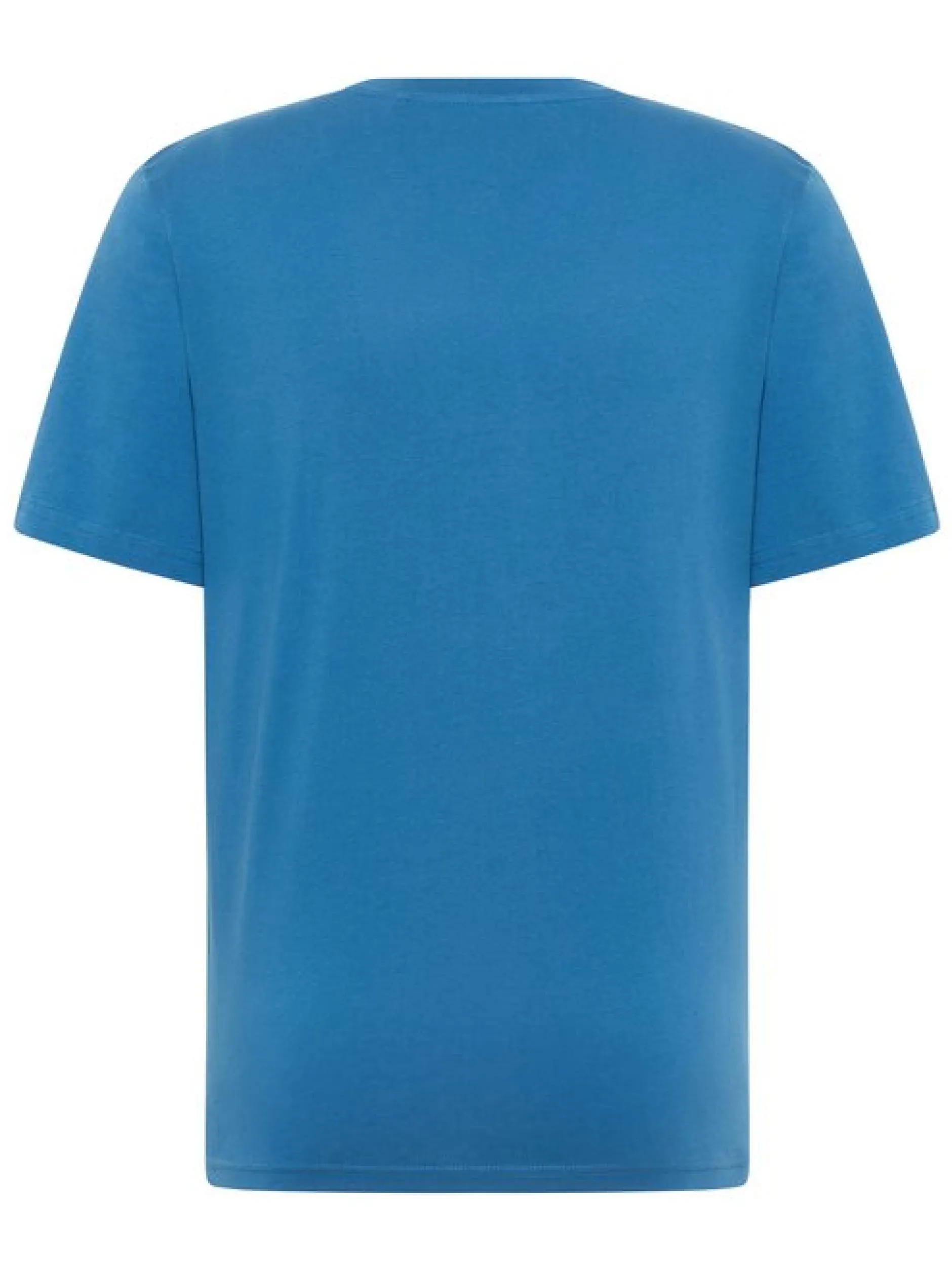 Mustang Herren T-Shirt in blau - Ausschnitt: Rundhals