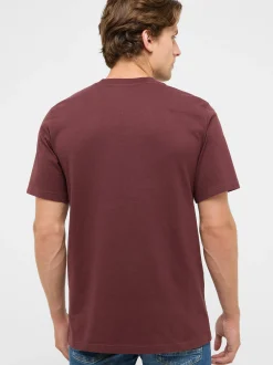 Mustang Herren T-Shirt in braun - Ausschnitt: Rundhals