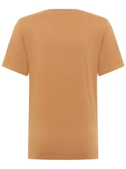 Mustang Herren T-Shirt in braun - Ausschnitt: Rundhals