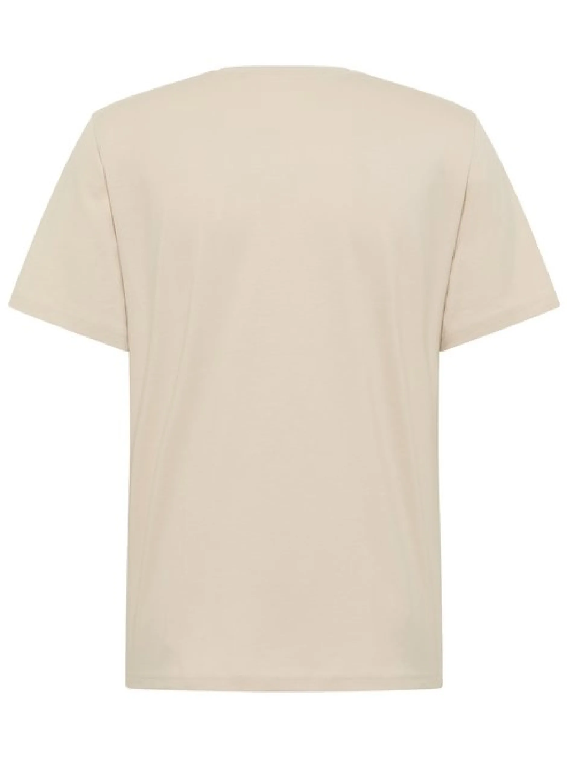 Mustang Herren T-Shirt in ecru - Ausschnitt: Rundhals
