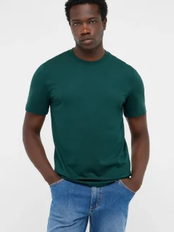 Mustang Herren T-Shirt in grün - Ausschnitt: Rundhals