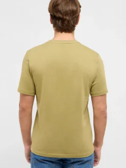 Mustang Herren T-Shirt in grün - Ausschnitt: Rundhals