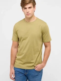 Mustang Herren T-Shirt in grün - Ausschnitt: Rundhals
