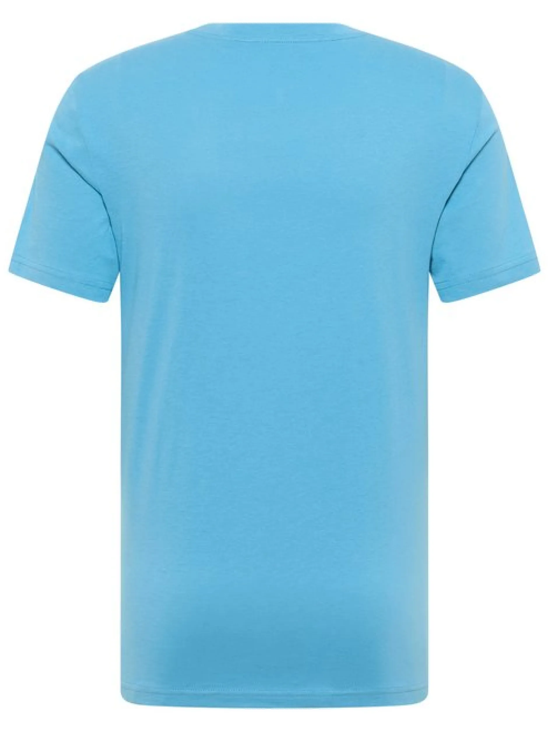 Mustang Herren T-Shirt in hellblau - Ärmel: Halbarm