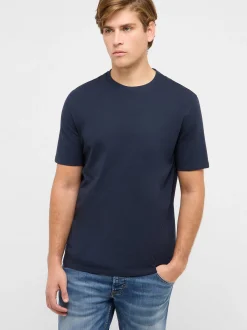 Mustang Herren T-Shirt in marine - Ausschnitt: Rundhals